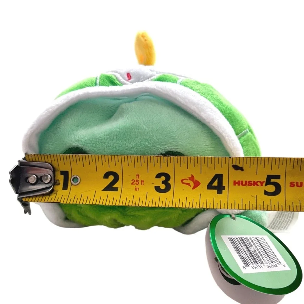 Reversible Green Turtle Plushie Angry/Happy 5 inch Sensory Fidget